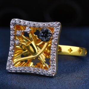 22CT Gold CZ Stylish Women's  Ring LR230
