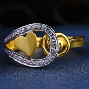 22CT Gold CZ  Designer Women's  Ring LR225