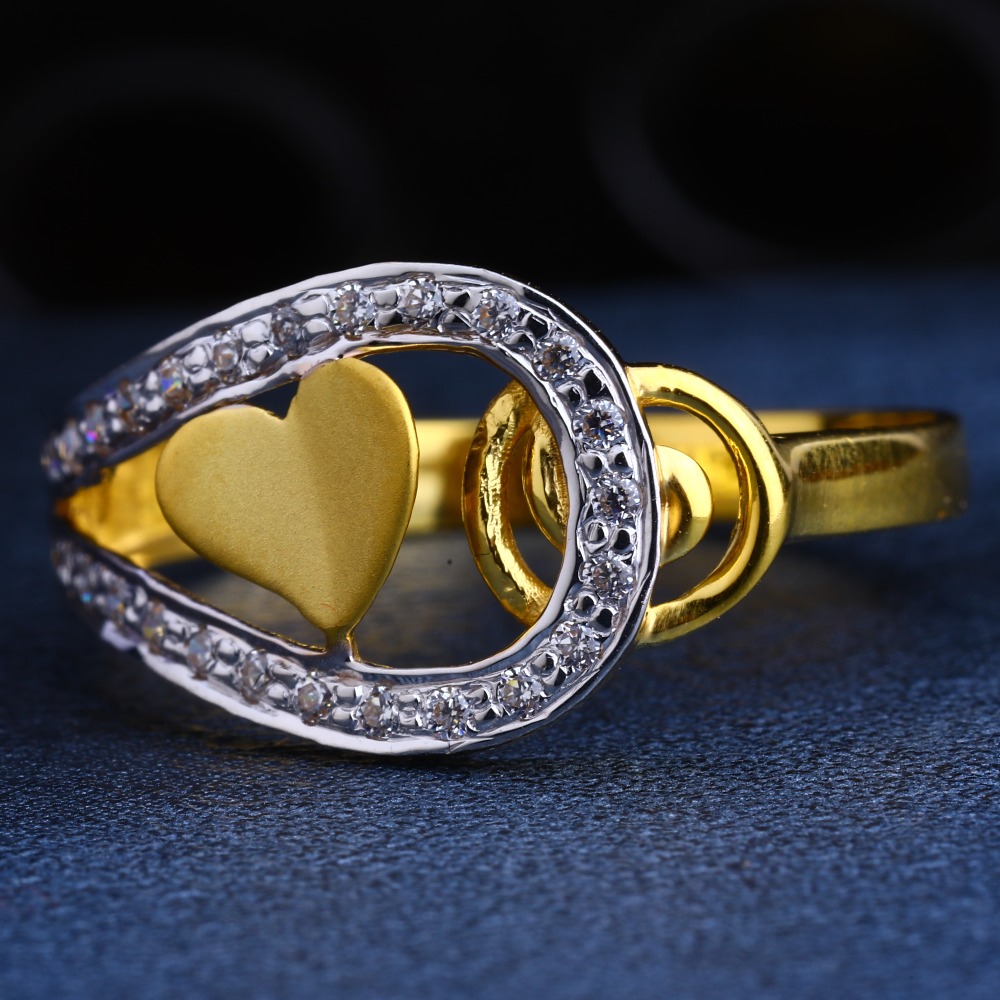 22CT Gold CZ  Designer Women's  Ring LR225