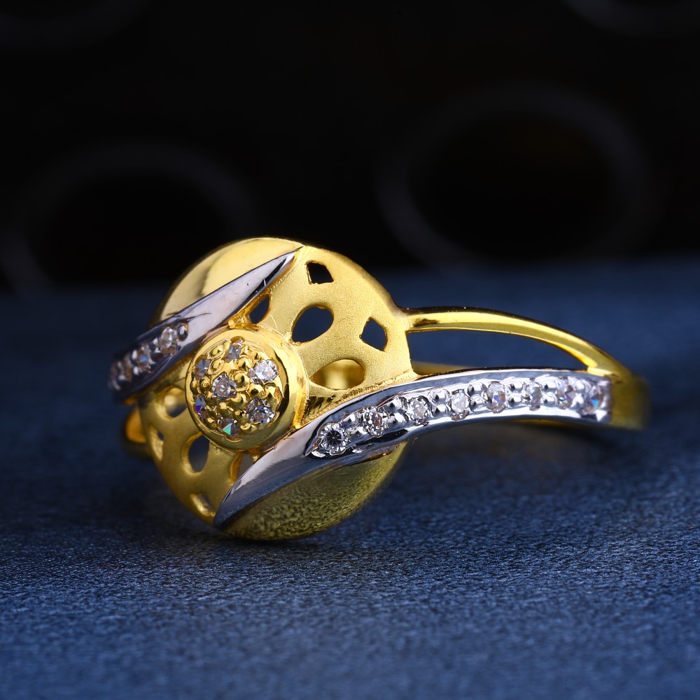 22CT Gold CZ Women's  Ring LR223