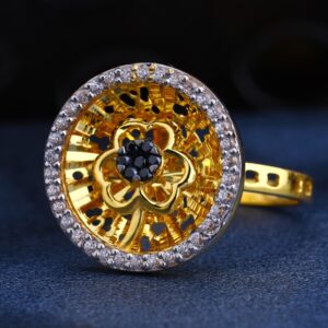22CT Gold CZ Hallmark  Designer Ladies Ring LR218