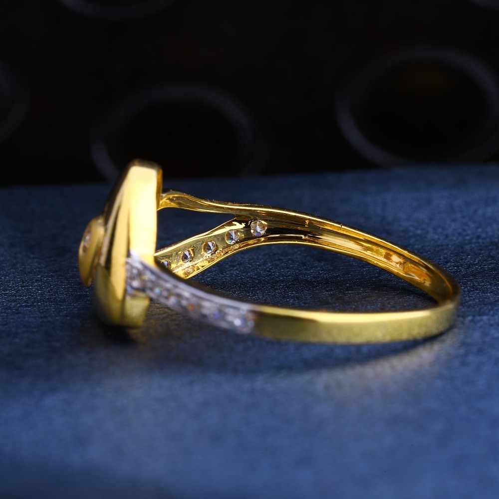 22CT Gold CZ Exclusive Ladies Ring LR212 - Image 2