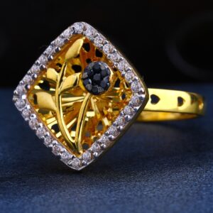 22CT Gold Cz Ladies  Ring LR208
