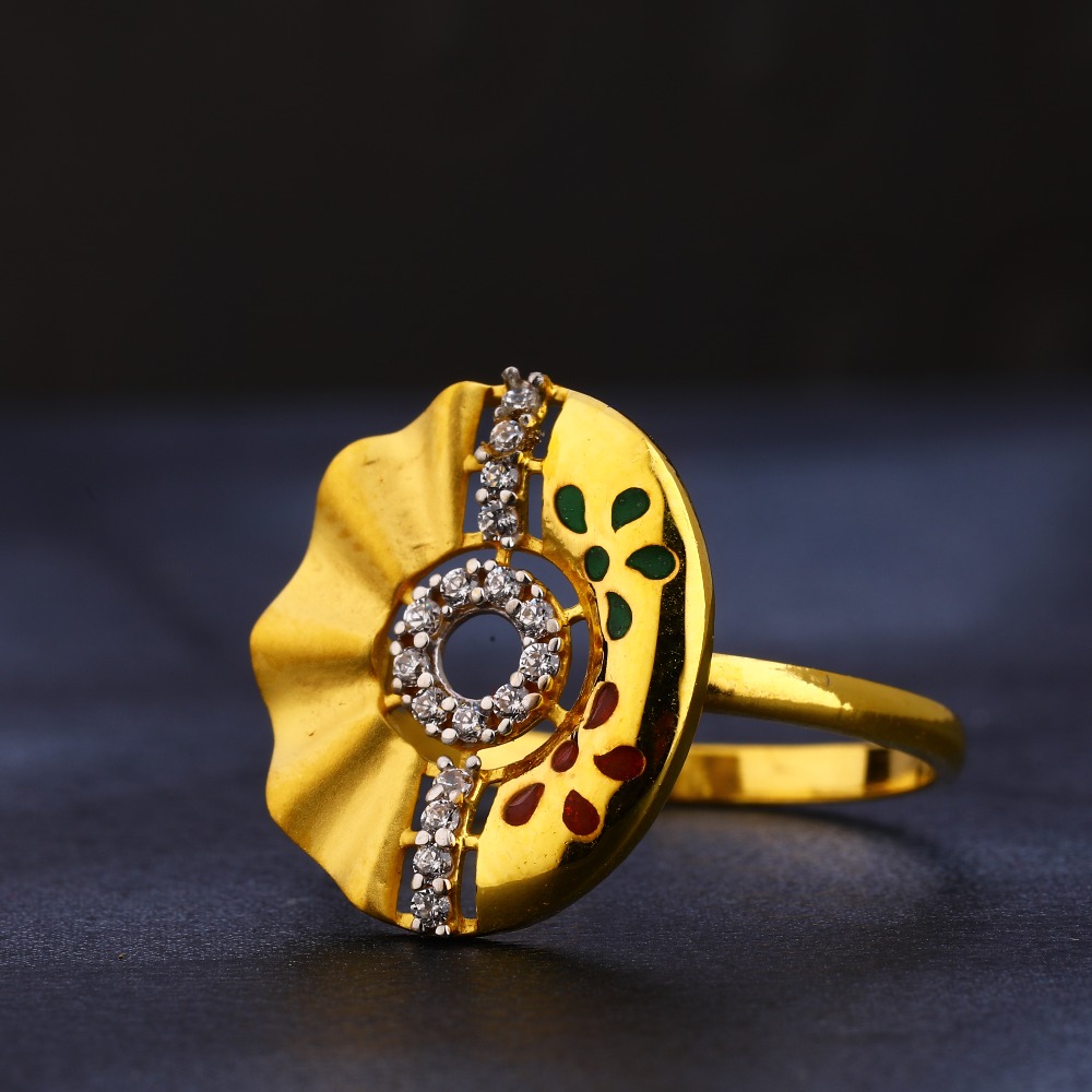 22KT Gold CZ Hallmark Gorgeous  Ladies Ring LR416