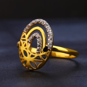 22KT Gold CZ Gorgeous  Ladies  Ring LR408