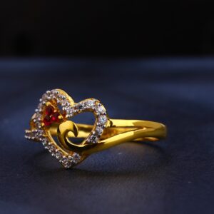 916 Gold  CZ  Gorgeous  Women's  Ring LR383