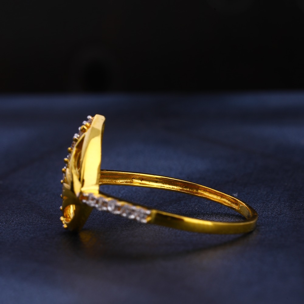 916 Gold CZ Gorgeous Women's Ring LR383 - Image 2