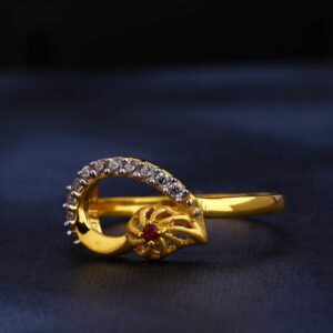 916 Gold  CZ  Exclusive Women's  Ring LR382