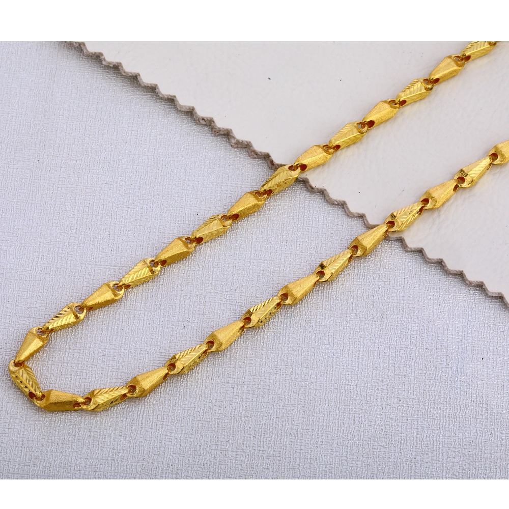22KT Gold Gents  Delicate  Choco Chain MCH397