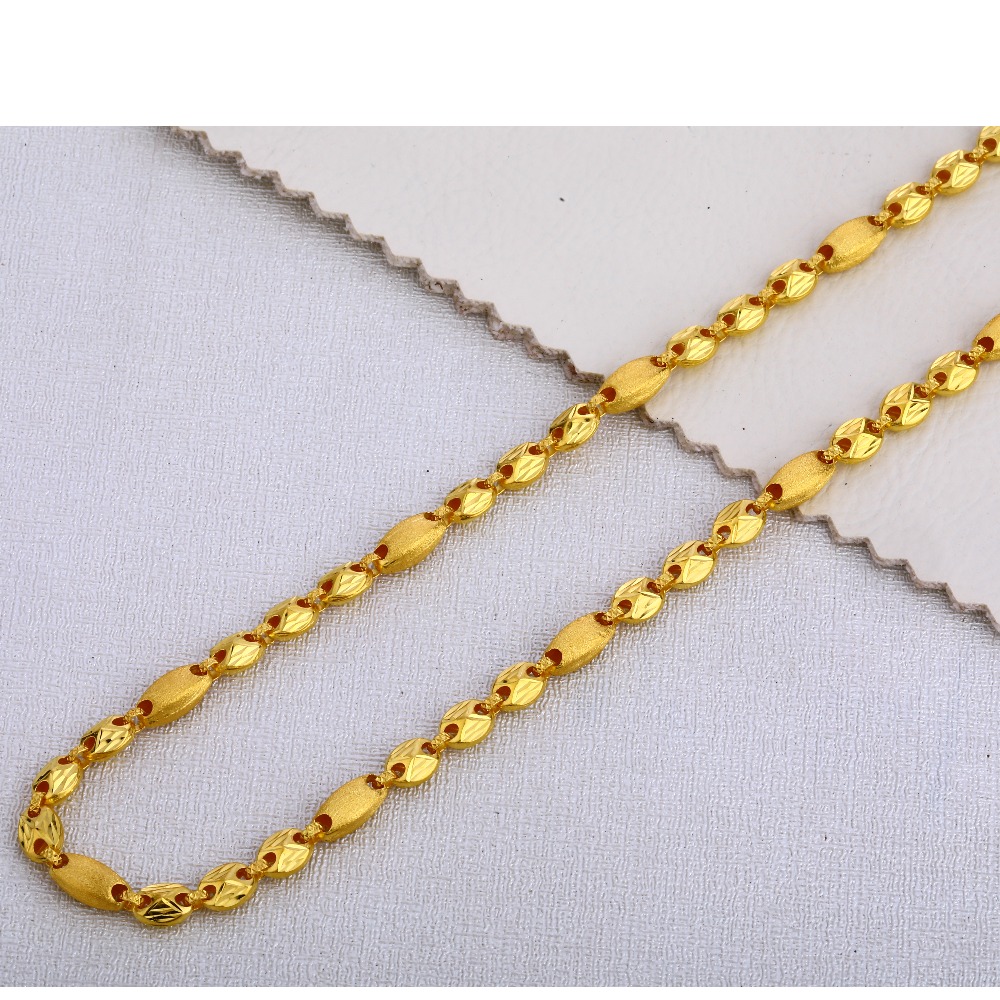 22KT Gold Gents  Designer  Choco Chain MCH396