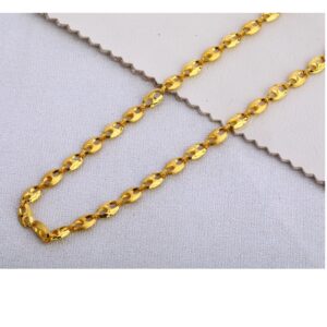 916 Gold Men's Hallmark Stylish Choco Chain MCH394
