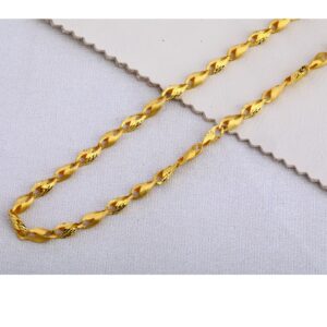 916 Gold Men's Hallmark Fancy Choco Chain MCH392