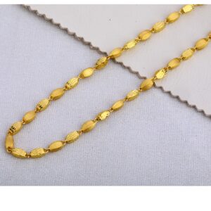 916 gold men's hallmark delicate choco chain mCH390