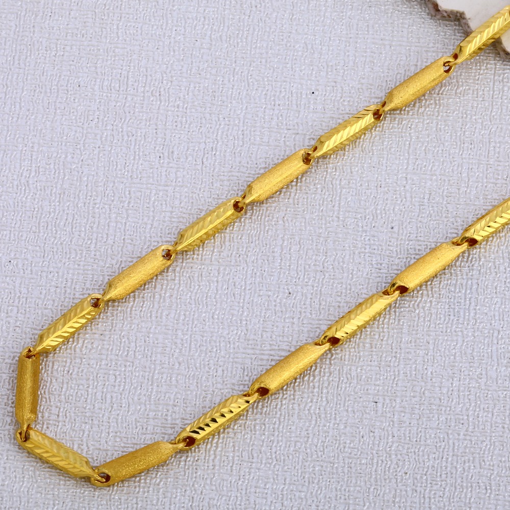 916 Gold Men's Stylish Choco Chain MCH386 - Image 2