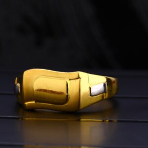 916 Gold Gents Plain Ring MPR142