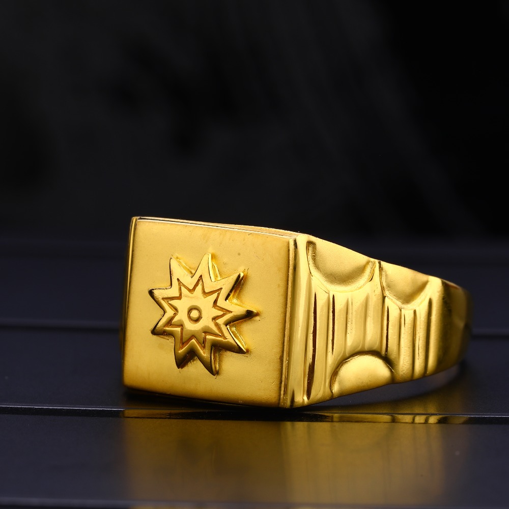 22Ct Men's Plain Gorgeous Gold  Ring MPR132