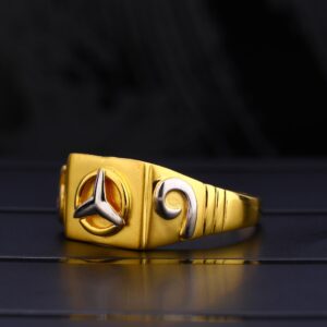 22Ct Men's Plain  Gold  Ring MPR125