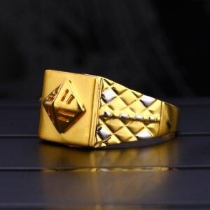 22KT Men's Plain Hallmark Gorgeous Gold  Ring MPR123