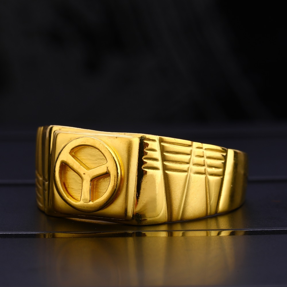 22KT Men's Plain Exclusive Gold  Ring MPR113