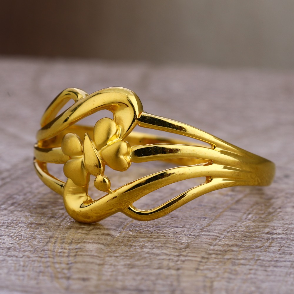 750 gold hallmark fancy plain ladies lpr483