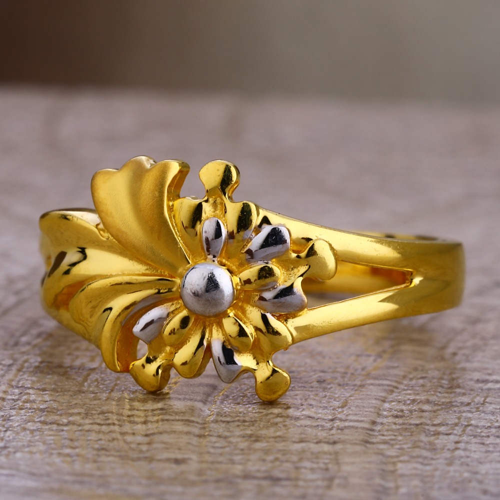 750 Gold Hallmark Plain Ladies LPR478