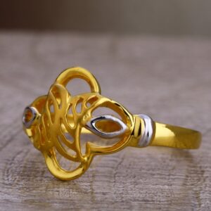 750 Plain Gold Women's Designer  Hallmark Ring LPR471