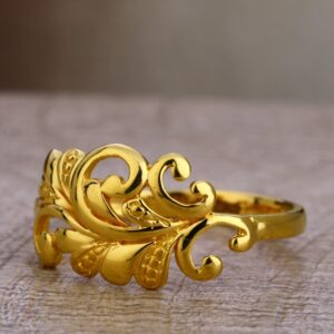 22CT Gold Women's Gorgeous Plain Ring LPR456
