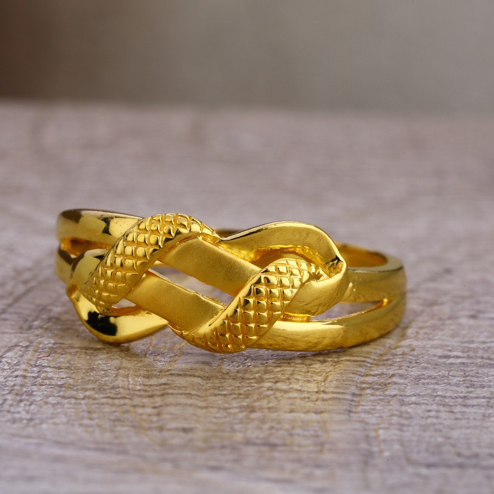 22CT Gold Women's Fancy Plain Ring LPR455