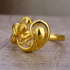 22CT Gold Women's Exclusive Plain Ring LPR454