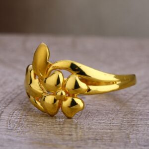 22CT Gold Women's  Delicate Plain Ring LPR453