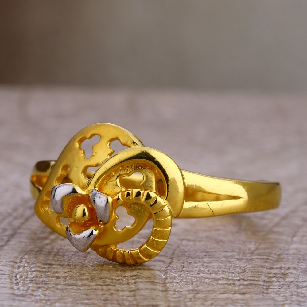 22CT Gold Hallmark  Designer Plain Ring LPR444