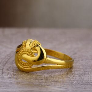 22kt Gold Women's Exclusive Hallmark Plain Ring LPR430