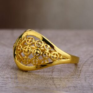 22kt Gold Women's Classic Hallmark Plain Ring LPR426