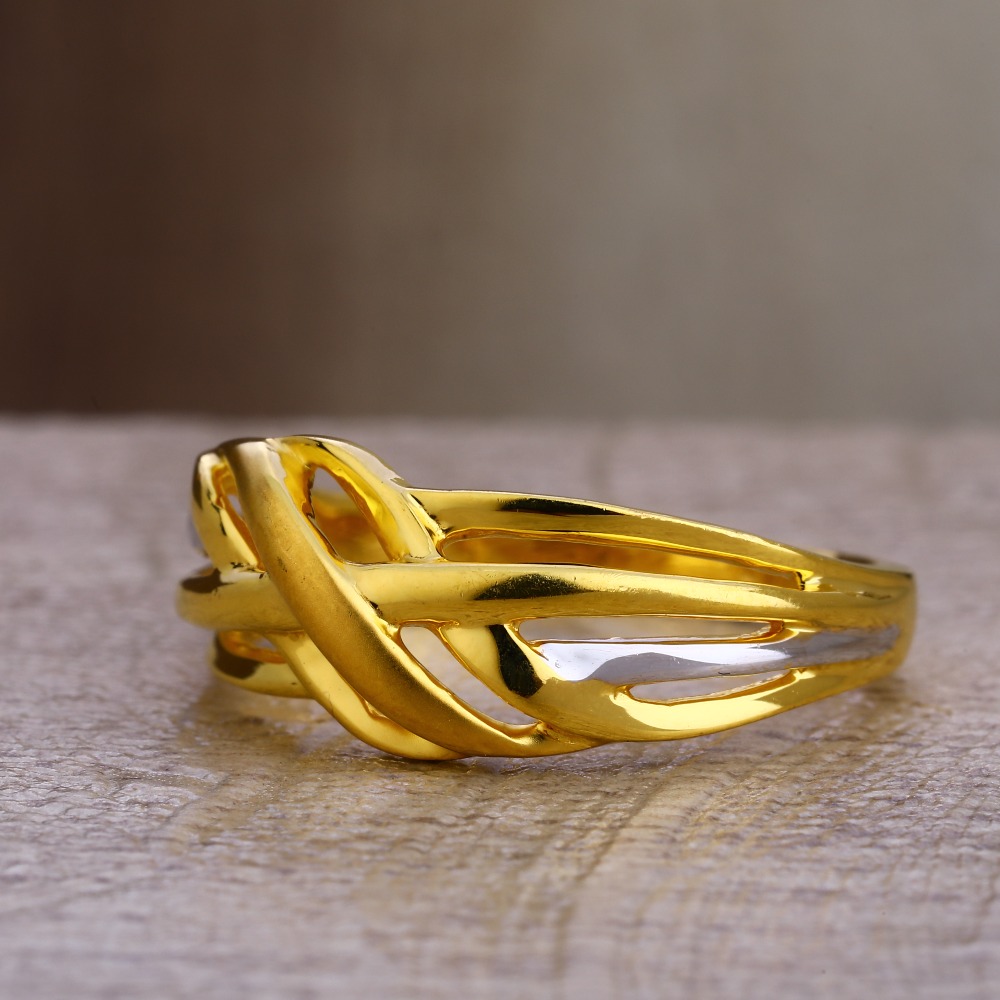 22KT Gold Hallmark Gorgeous  Plain Ladies Ring LPR417