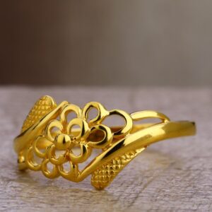 22KT Gold Hallmark Classic Plain Ladies Ring LPR412