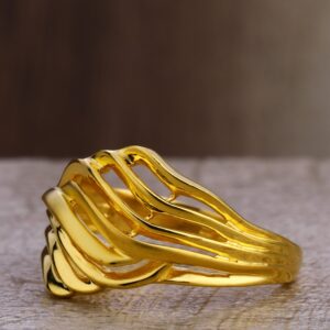 916 Gold Ladies Fancy Plain Ring LPR384