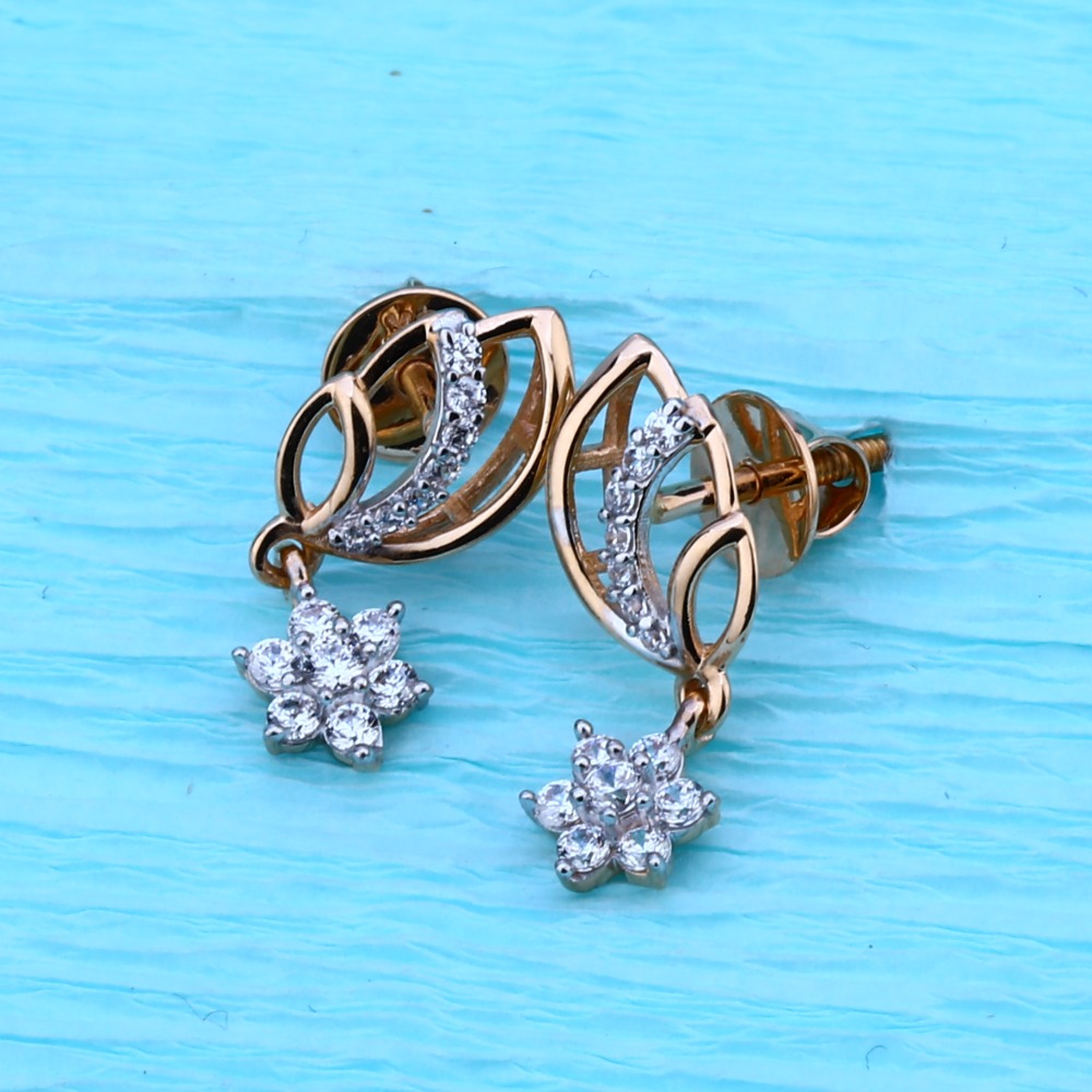 750 Rose Gold CZ Gorgeous Pendant Set RMPN95 - Image 2