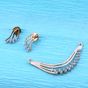 750 Rose Gold CZ eXCLUSIVE Pendant  Set RMPN93