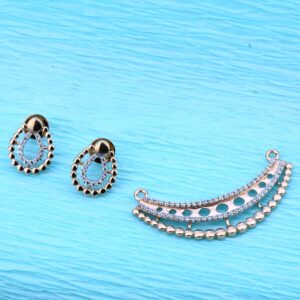 750 Rose Gold CZ Classic Pendant RMPN89
