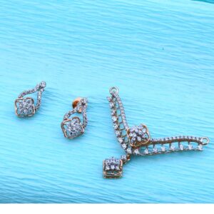 750 Rose Gold CZ Pendant RMPN88