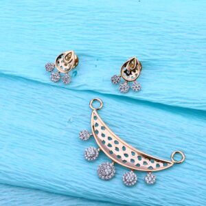 750 Rose Gold Women's Delicate Pendant Set RMPN116