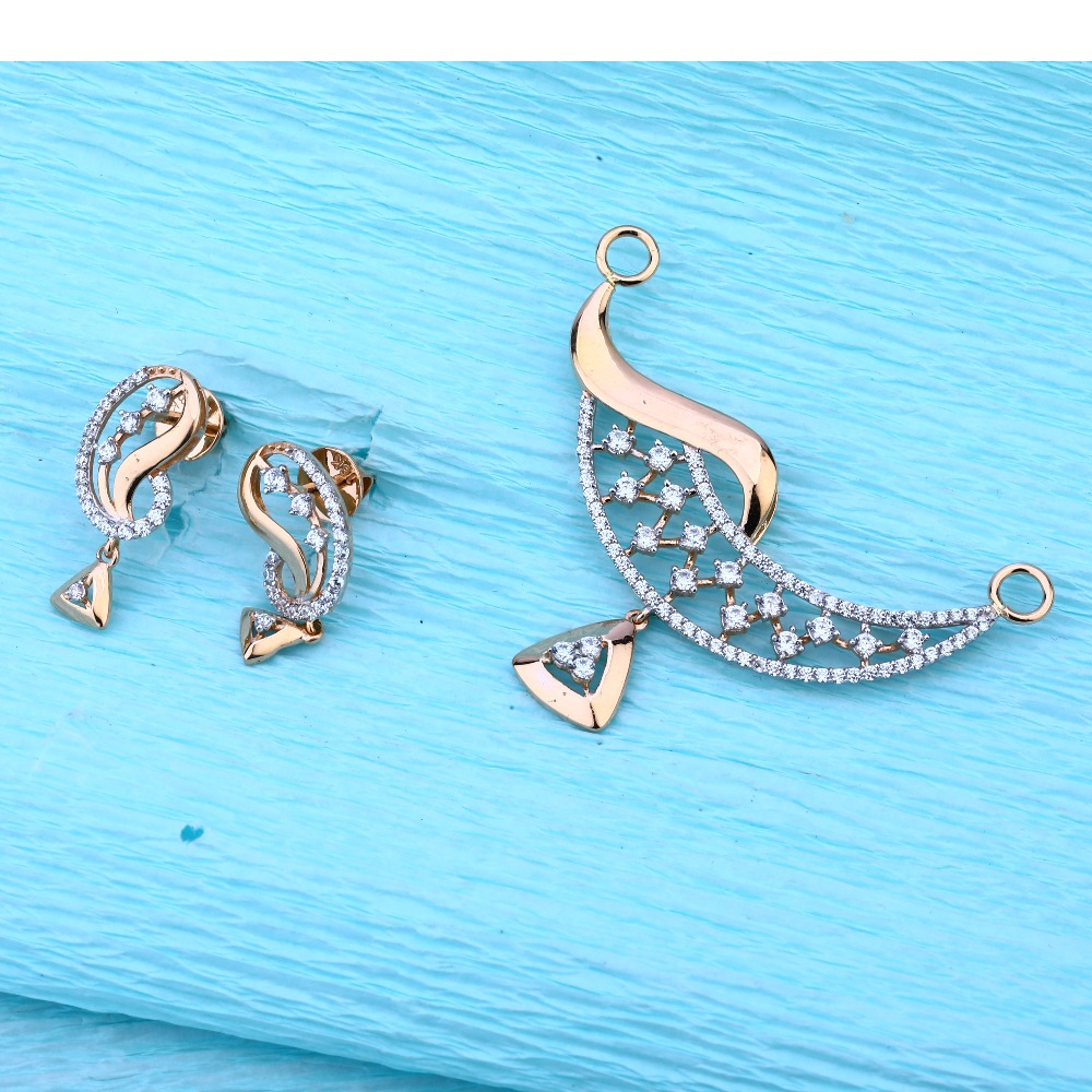 750 Rose Gold Women's Pendant Set RMPN113