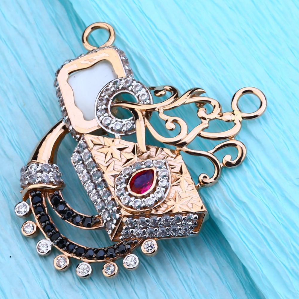 18KT Rose Gold  Gorgeous CZ  Mangalsutra Pendant RMPN81