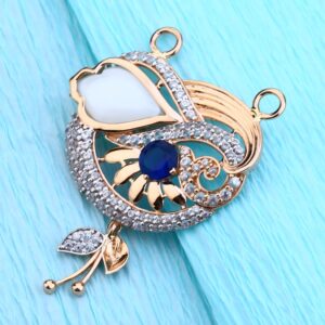18KT Rose Gold  Delicate CZ Mangalsutra Pendant RMPN78