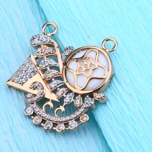 18KT Rose Gold  Classic CZ Mangalsutra Pendant RMPN77