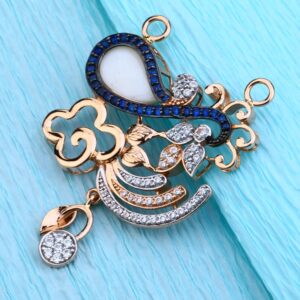 18KT Rose Gold CZ Mangalsutra Pendant RMPN76