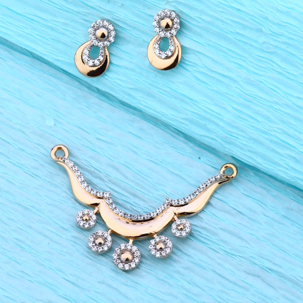 18KT Rose Gold Women's Gorgeous  Pendant Set  RMPN103