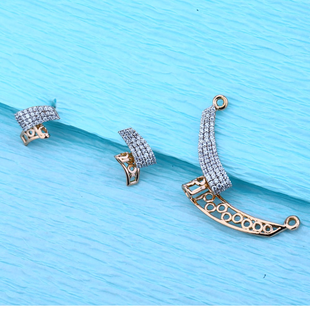 18KT Rose Gold Ladies Hallmark Classic Pendant set  RMPN47