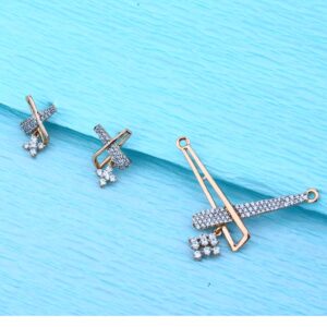 18KT Rose Gold Ladies hALLMARK pENDANT sET RMPN46