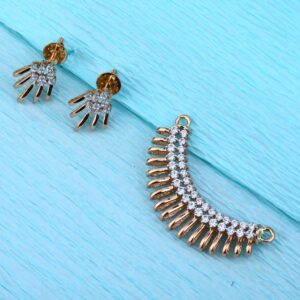 750 Rose Gold Women's Designer Pendant Set RMPN115